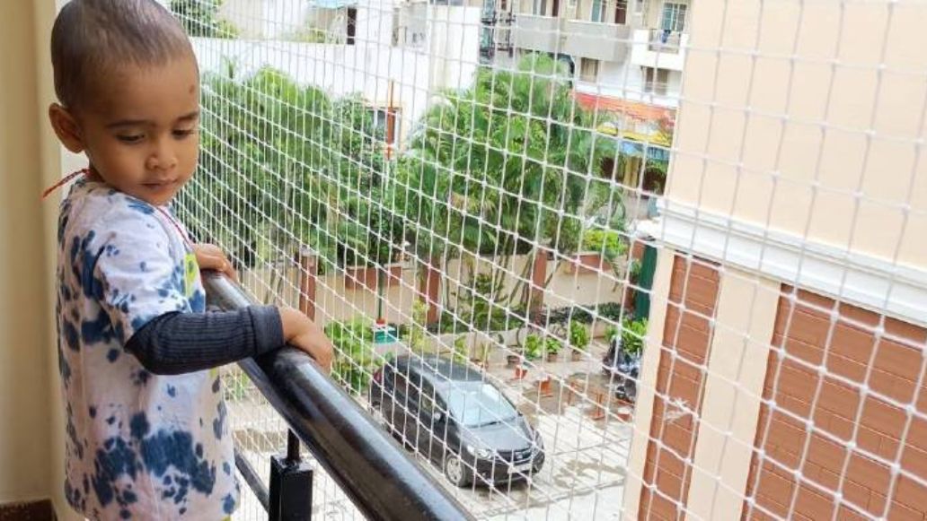 Children Safety Nets for Balconies, Kids Safety Nets, Child Protection Nets Near Me in Mysore